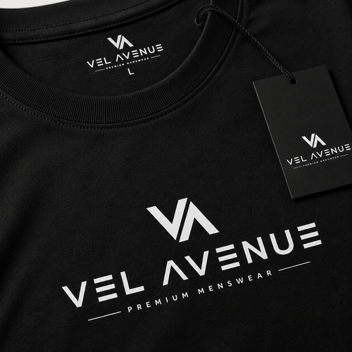 VEL AVENUE Premium Oversized Black T-Shirt – VA Signature
