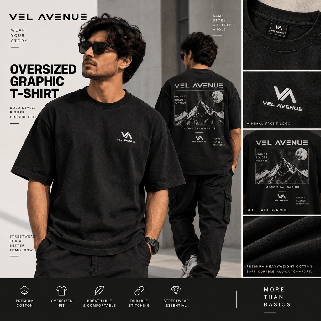 Vel Avenue Oversized Graphic T-Shirt